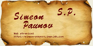 Simeon Paunov vizit kartica